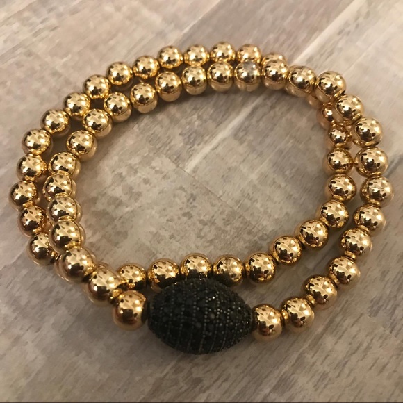 2PC Golden Stretchable Bracelet - Picture 7 of 7